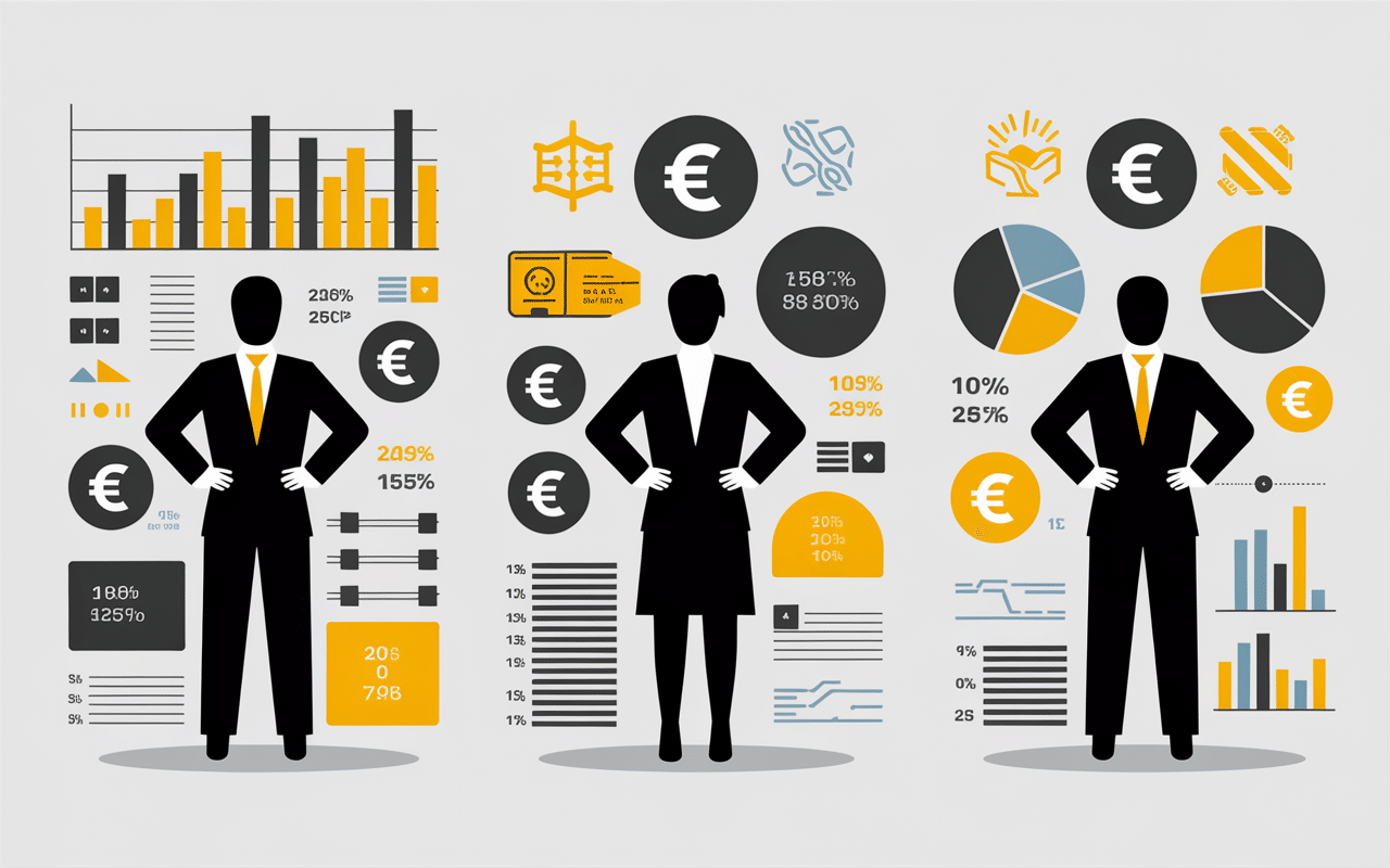résultats 25000 brut en net par statut