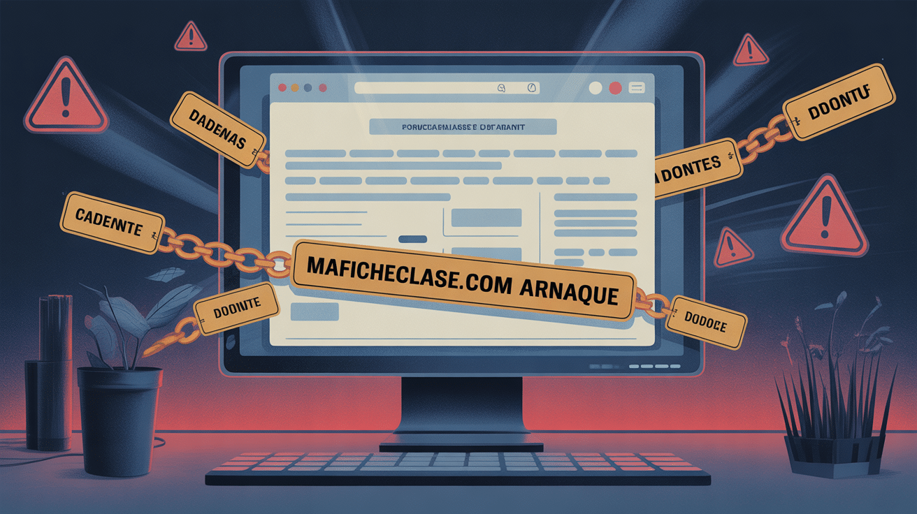 maficheclasse.com écran suspect