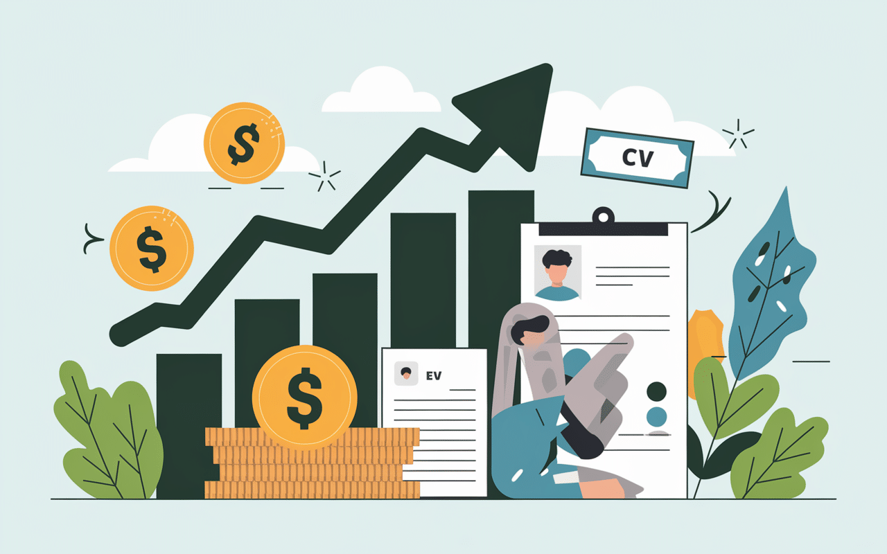 Illustration recrutement et salaires métiers en Y