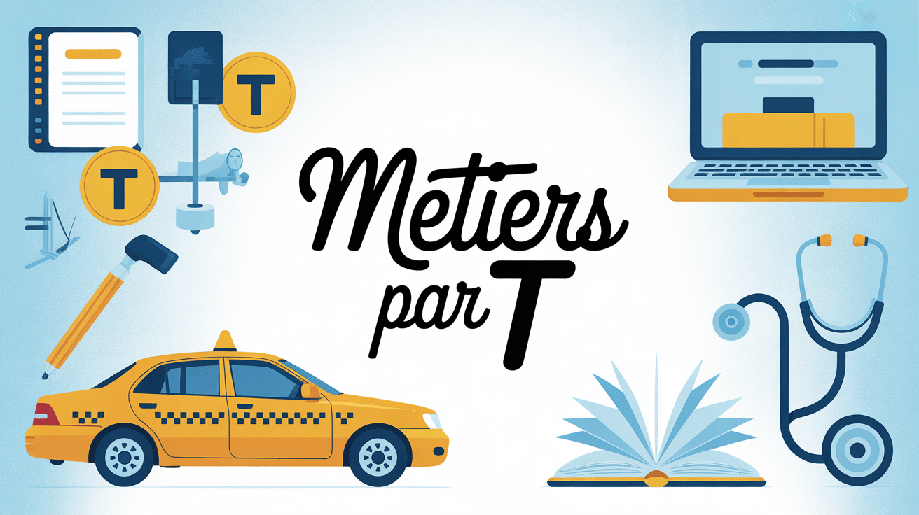 Mosaïque de métiers en T