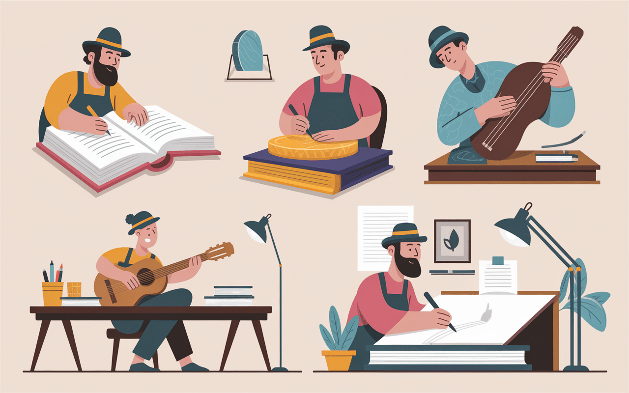 Professions rares en L illustrées