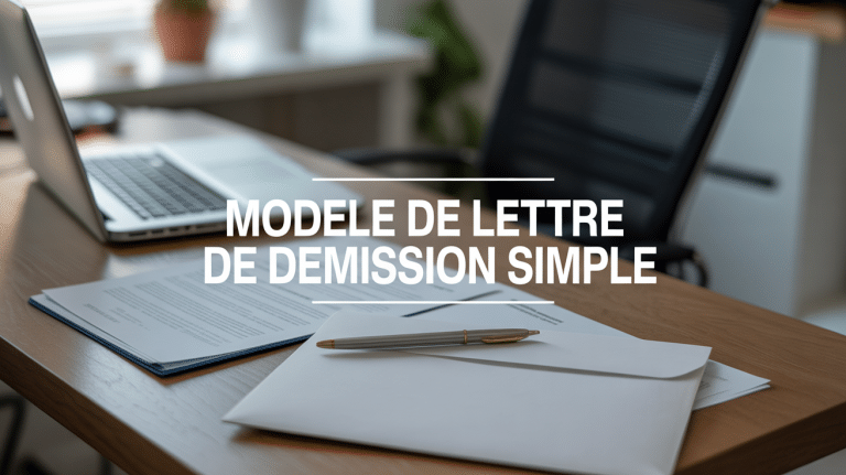 Modèle Lettre Démission Simple à Télécharger