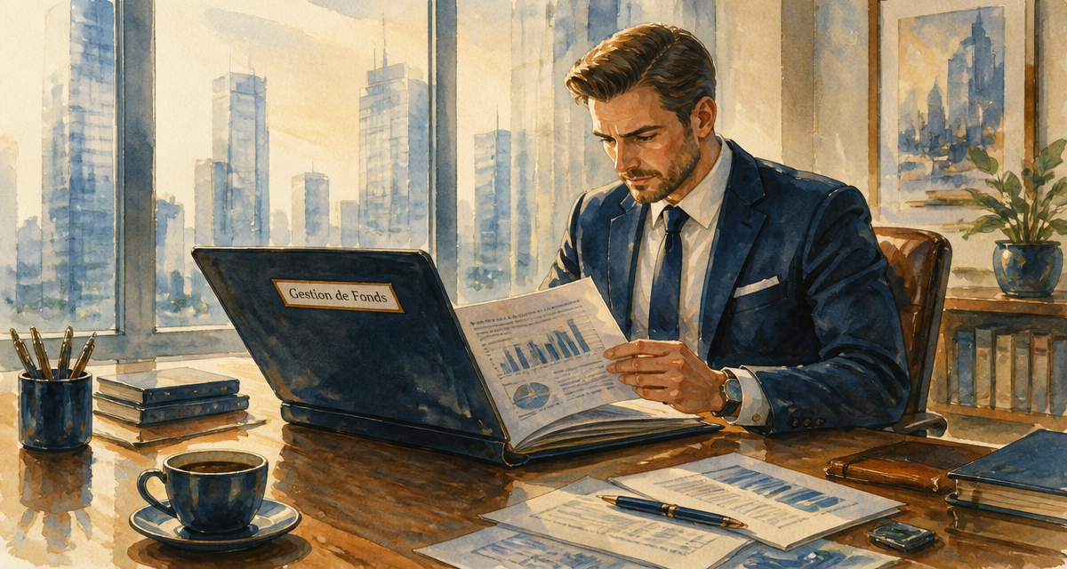 Gestion de fonds, gestionnaire au bureau