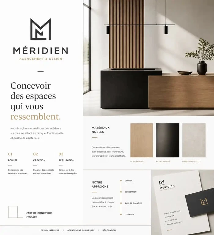 Illustration de l'identité visuelle et de l'image d'entreprise moderne