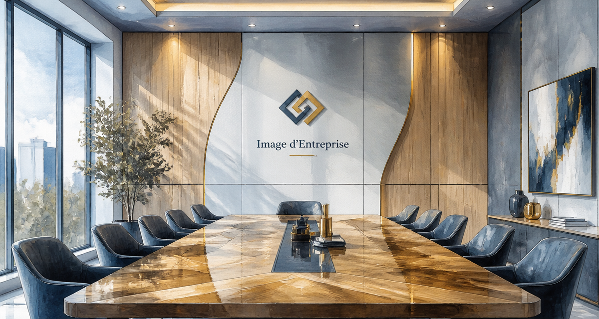 Salle de réunion entreprise image logo